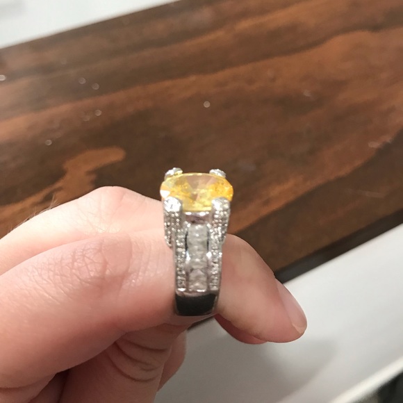 5 For $20 🥳 925 Silver Ring with Yellow CZ - Picture 2 of 5